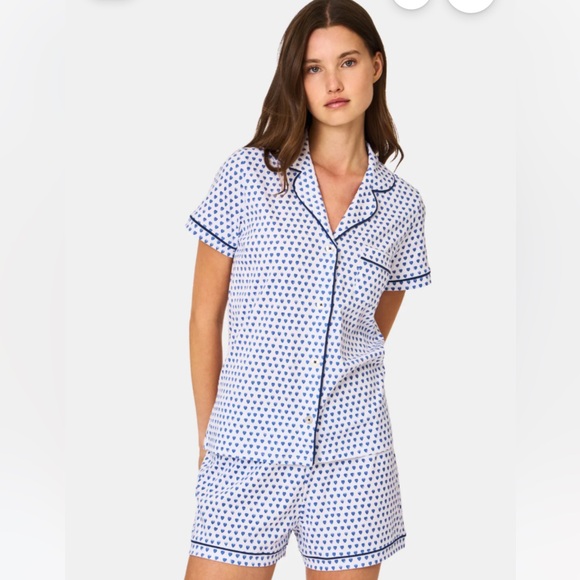 Roller Rabbit Other - Roller rabbit, blue heart polo short, set pajamas like new size small